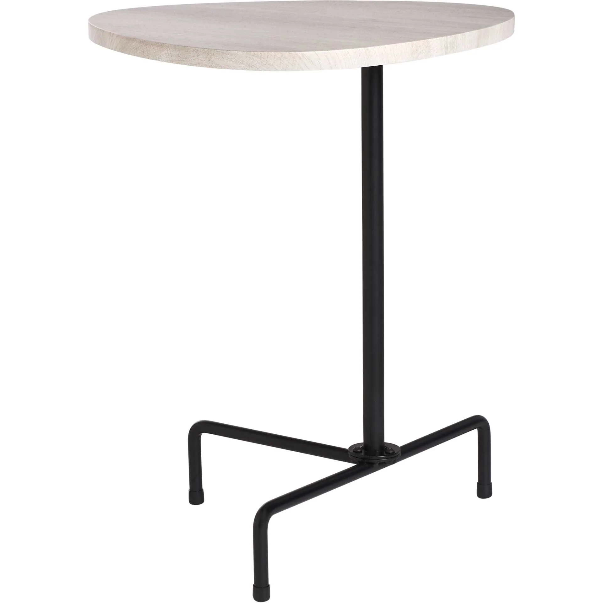 Beningo Tripod Side Table Light Gray Oak/Black - Image 5