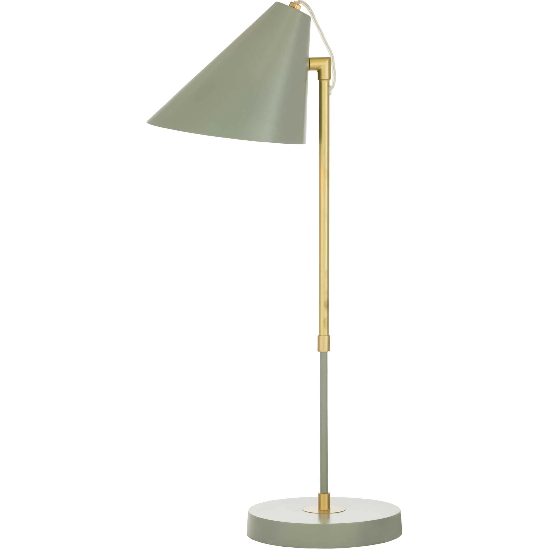 Benson Table Lamp Medium Gray/Gray/Brass - Image 2