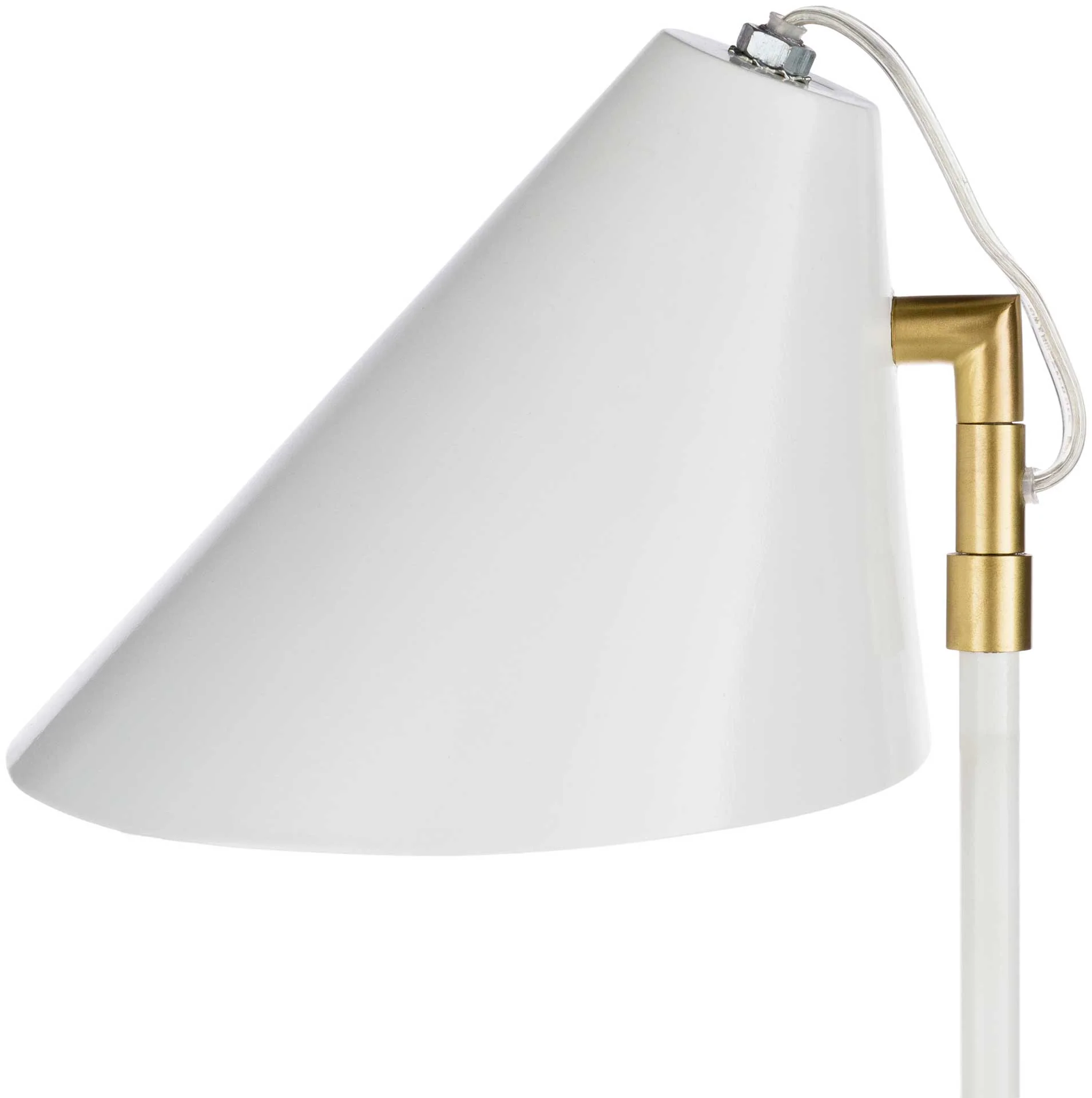 Benson Table Lamp White/Brass - Image 2