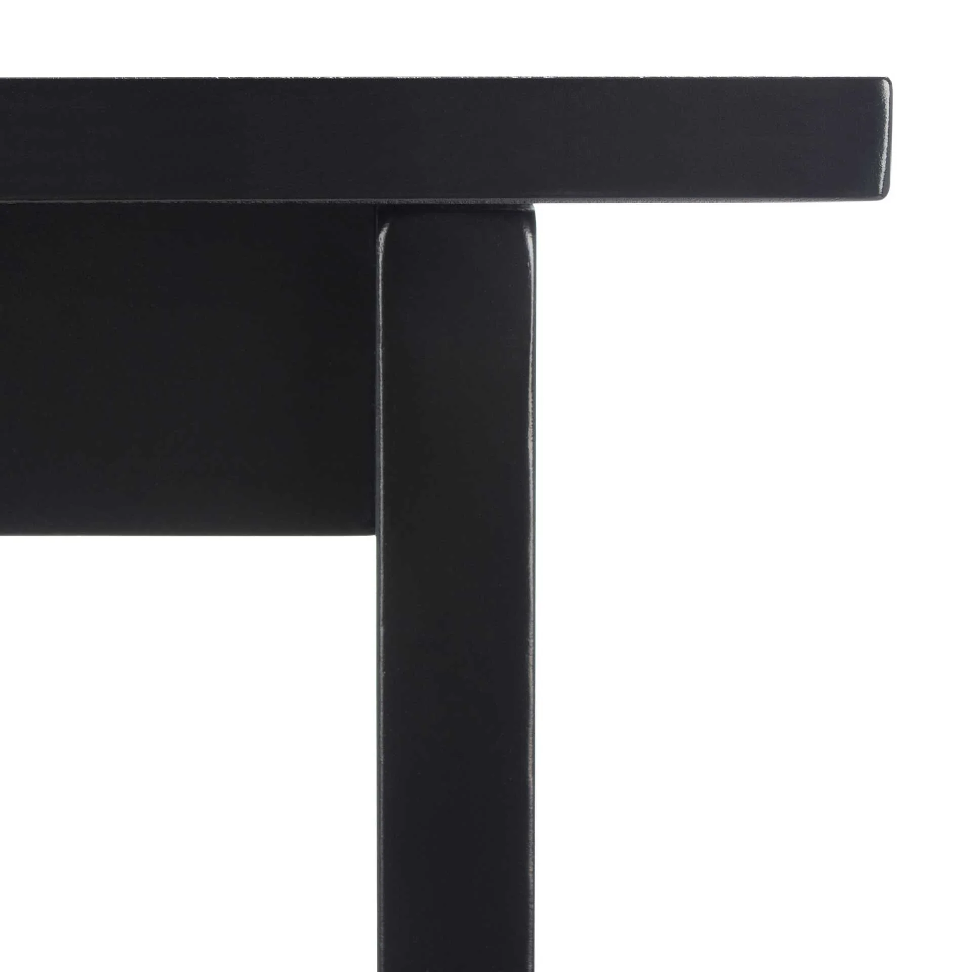 Bentlee 2 Shelf Kitchen Cart Black - Image 4
