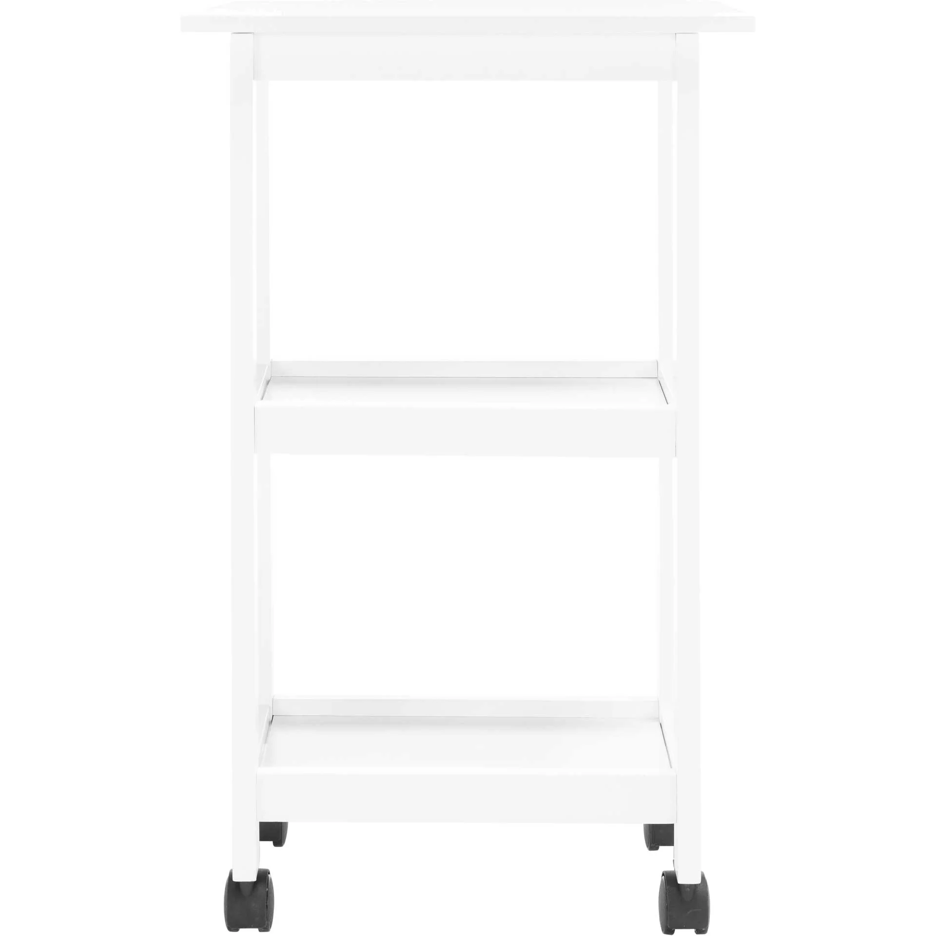 Bentlee 2 Shelf Kitchen Cart White - Image 2