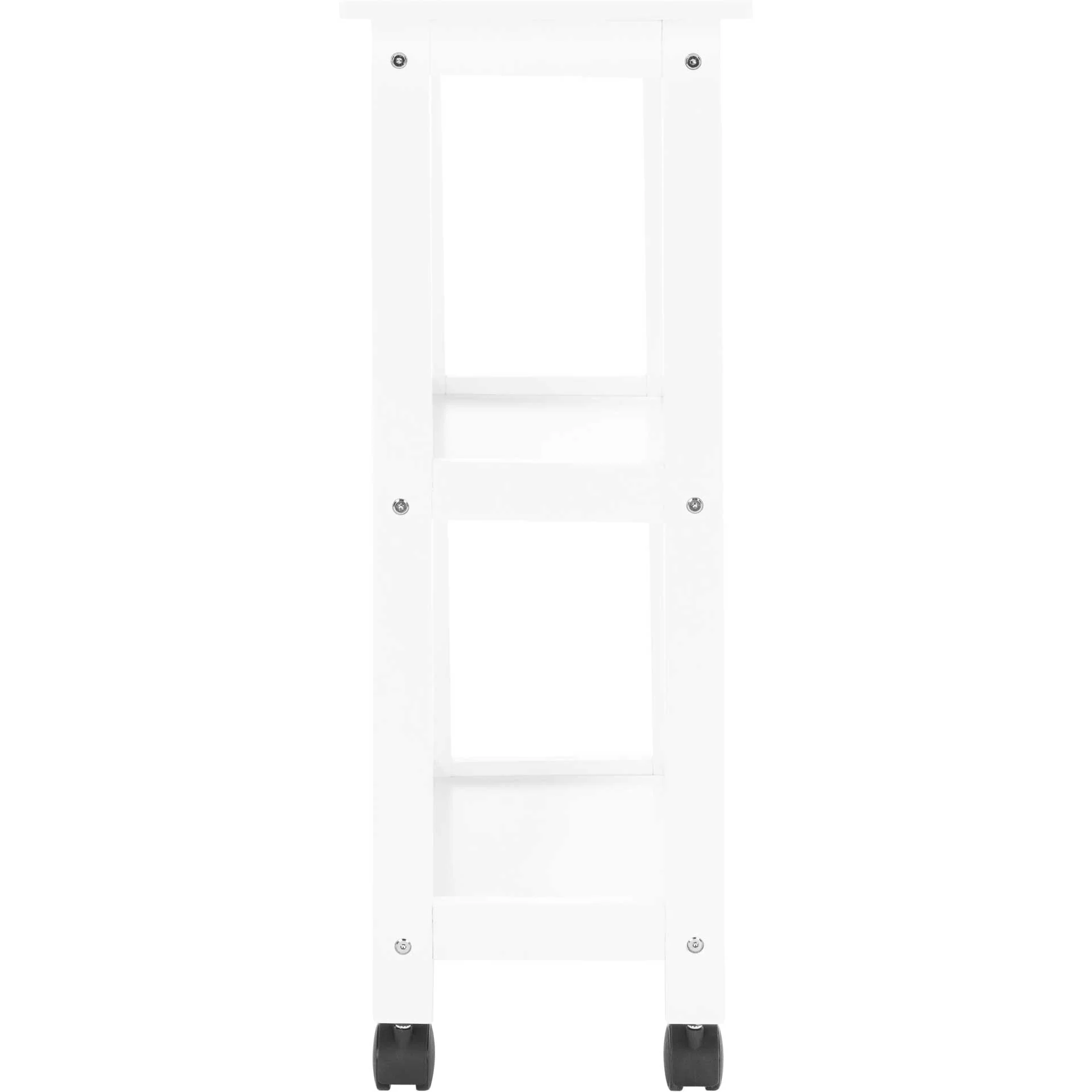 Bentlee 2 Shelf Kitchen Cart White - Image 3