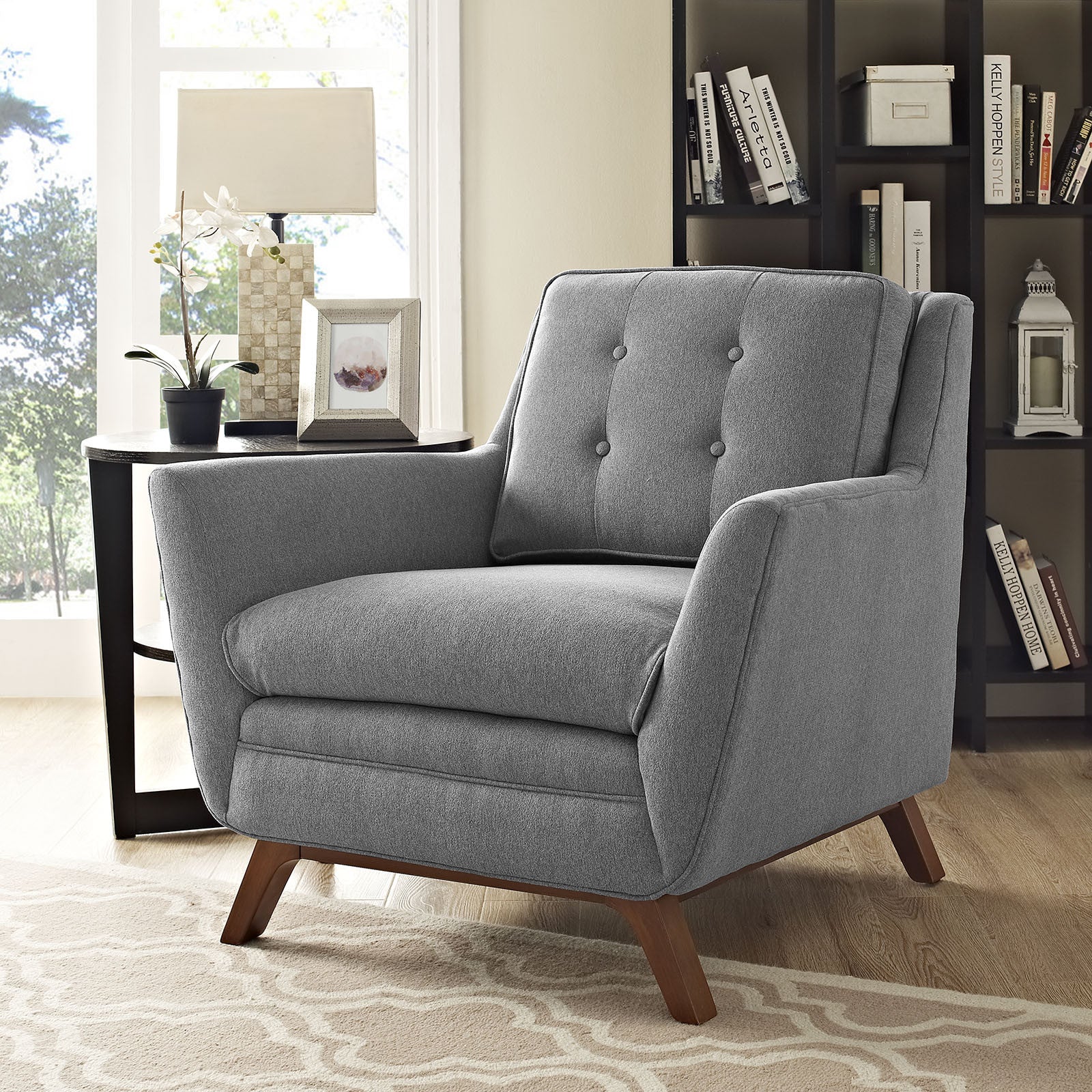 Beowulf Fabric Armchair Expectation Gray - Image 5
