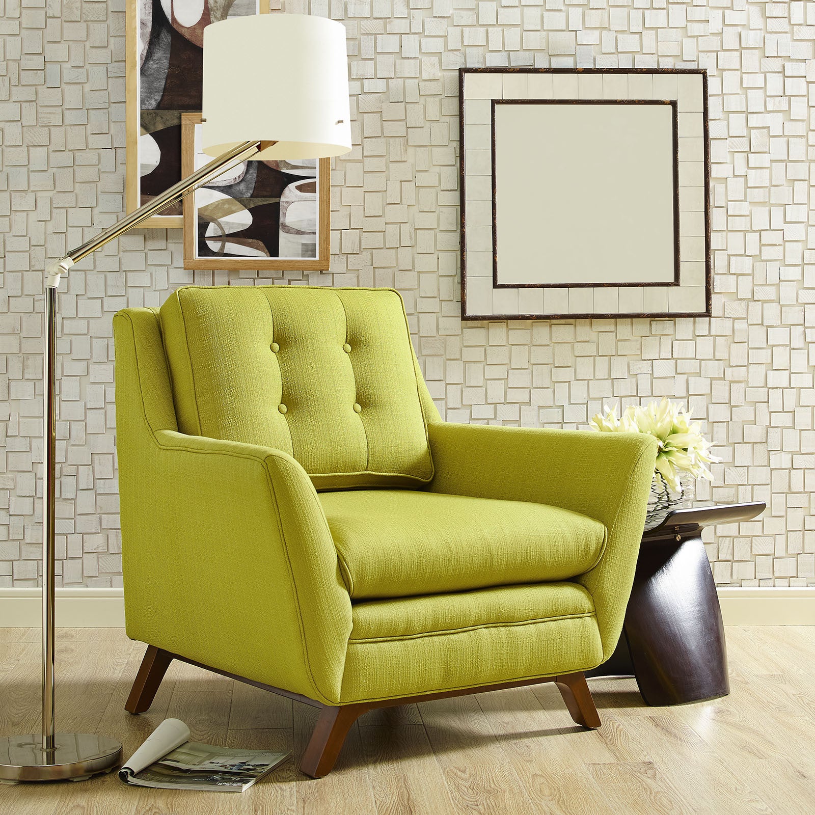 Beowulf Fabric Armchair Wheatgrass - Image 5