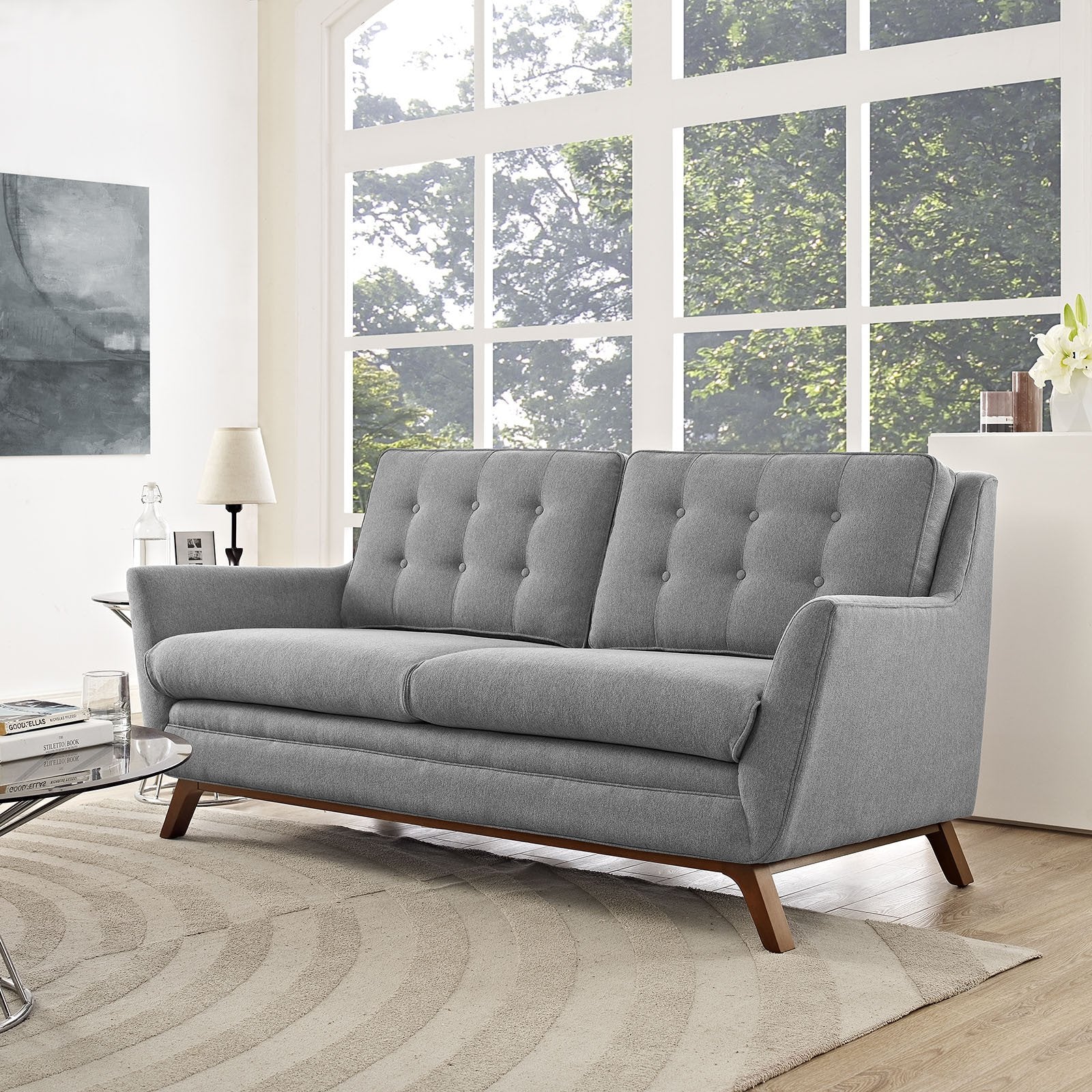 Beowulf Fabric Loveseat Expectation Gray - Image 5