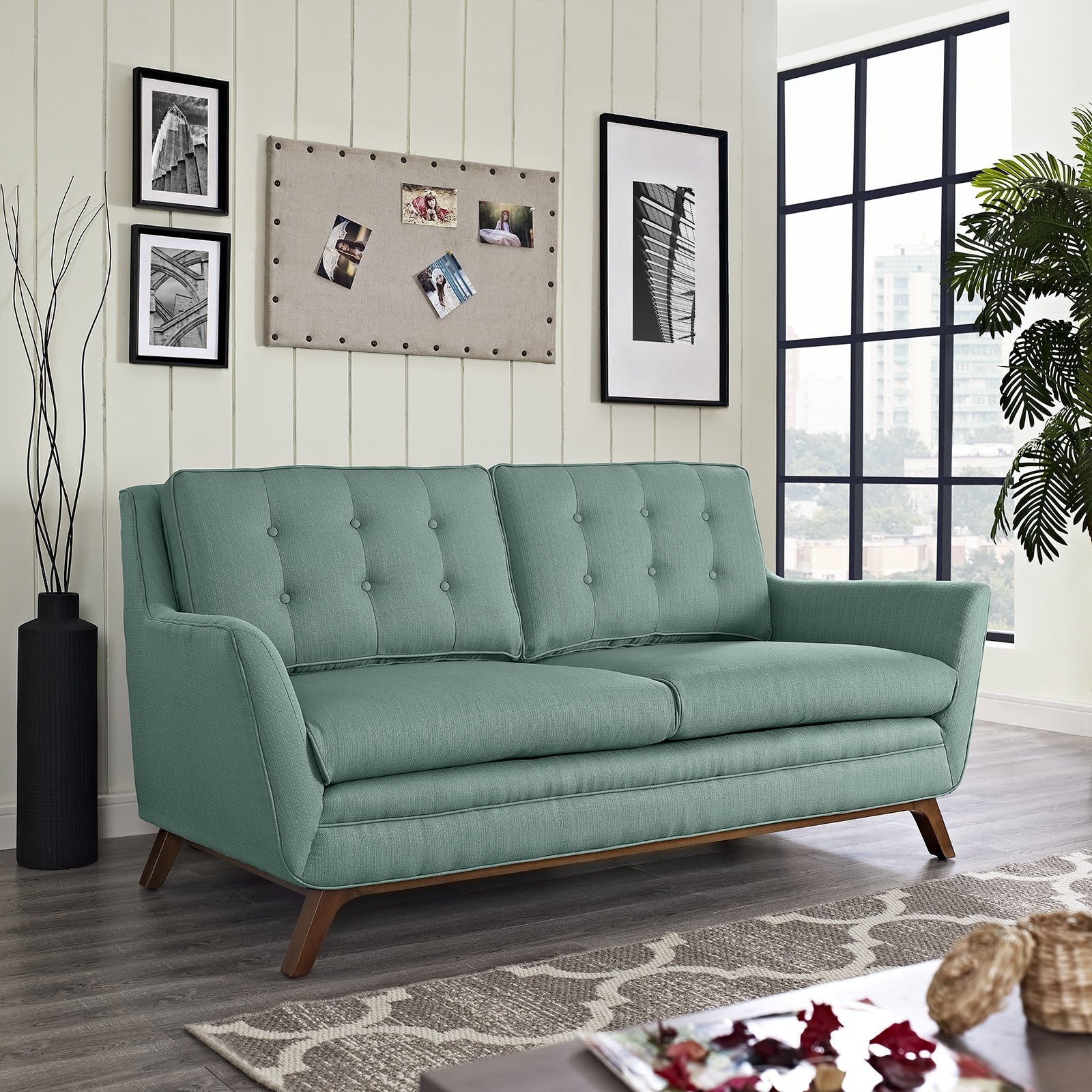 Beowulf Fabric Loveseat Laguna - Image 5