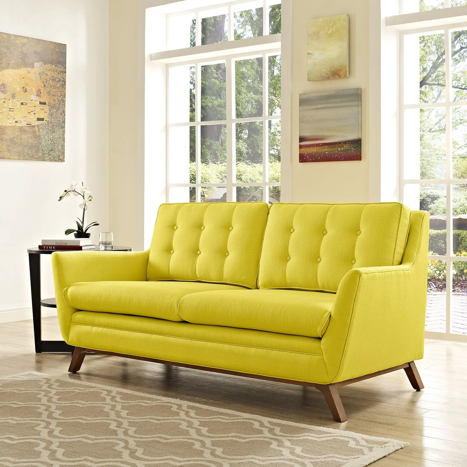 Beowulf Fabric Loveseat Sunny - Image 5