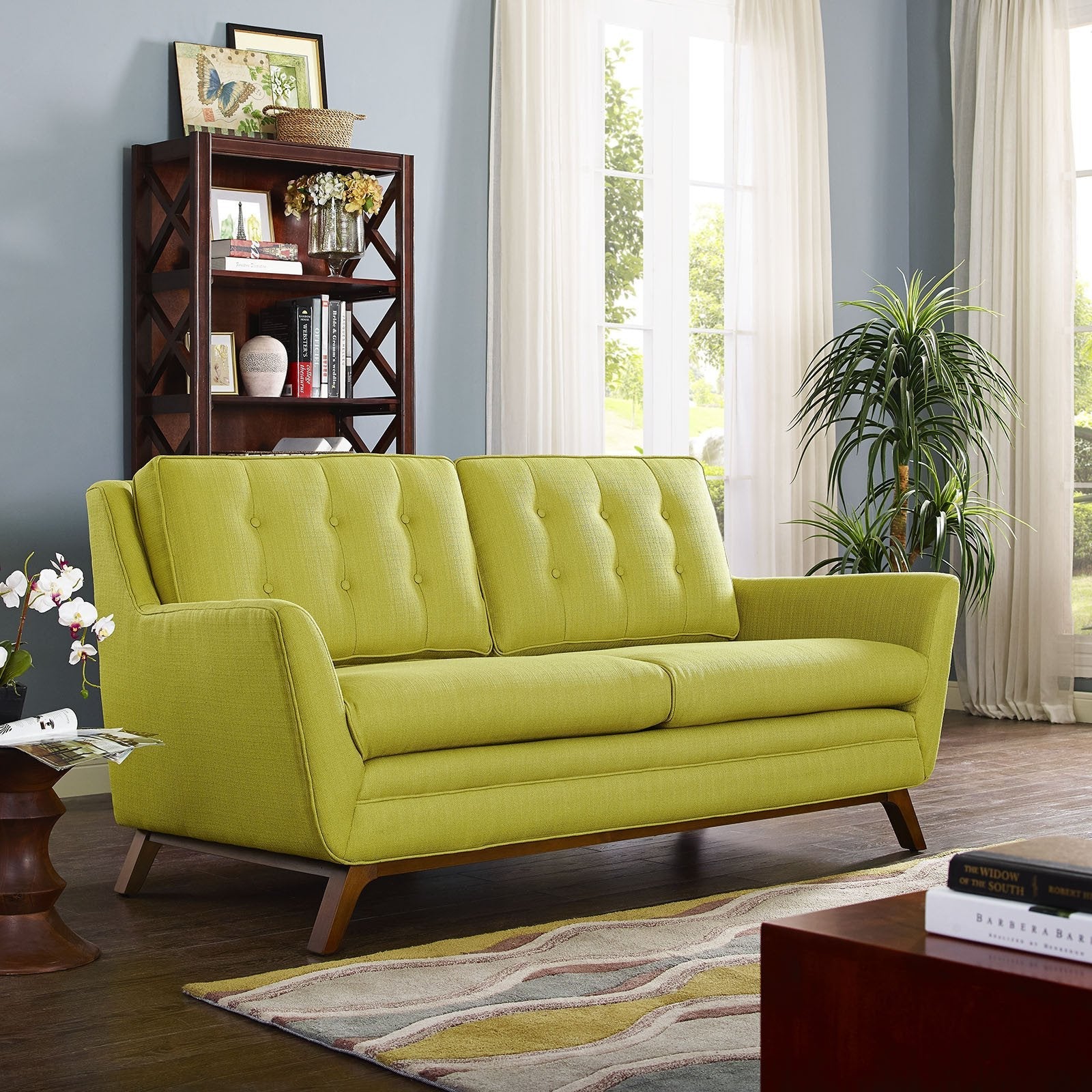 Beowulf Fabric Loveseat Wheatgrass - Image 4