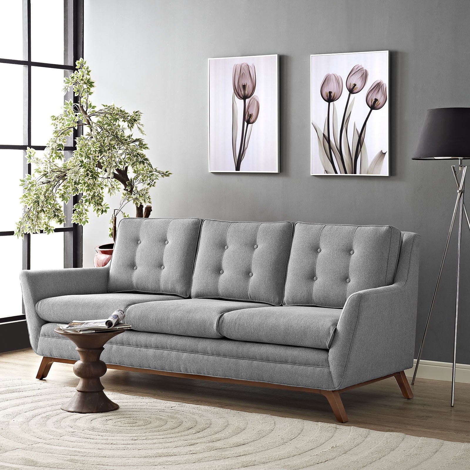 Beowulf Fabric Sofa Expectation Gray - Image 5