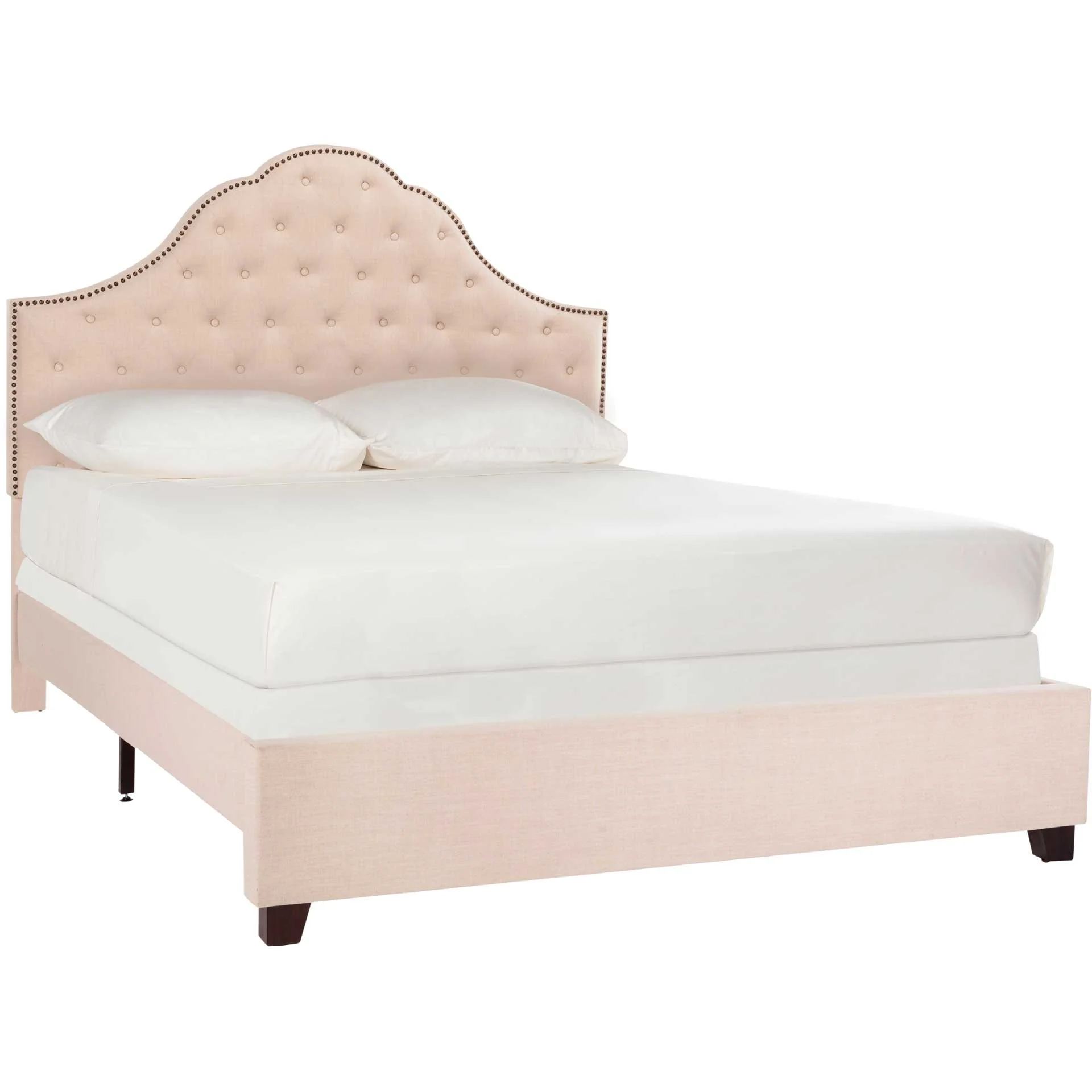 Bequest Velvet Bed Beige - Image 2