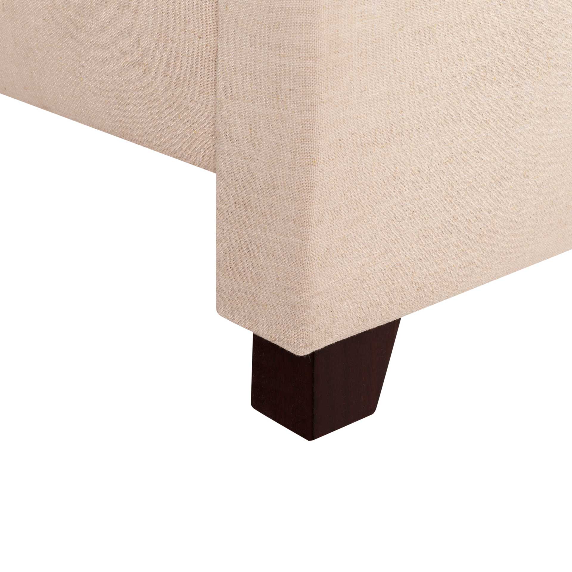 Bequest Velvet Bed Beige - Image 4