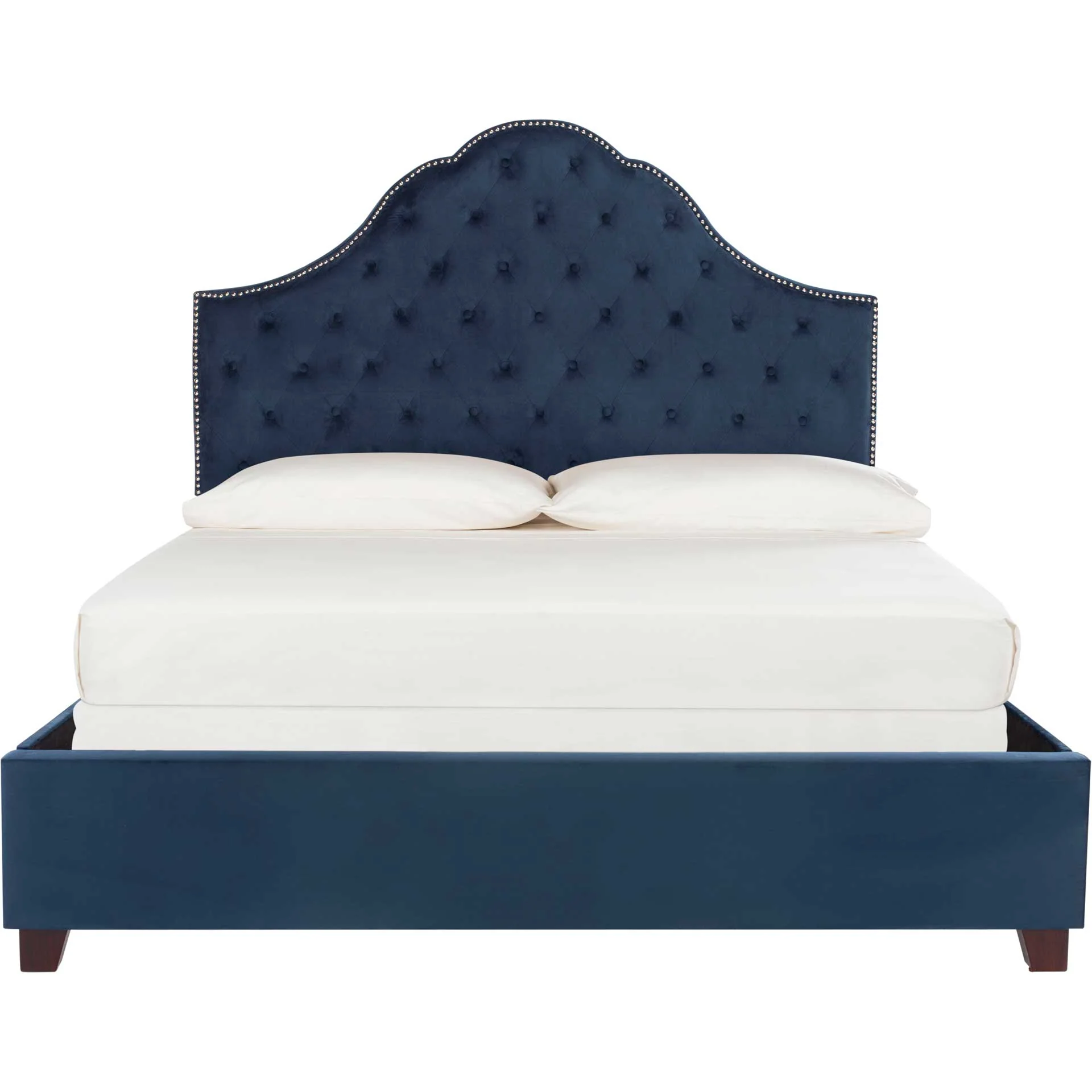 Bequest Velvet Bed Navy - Image 2