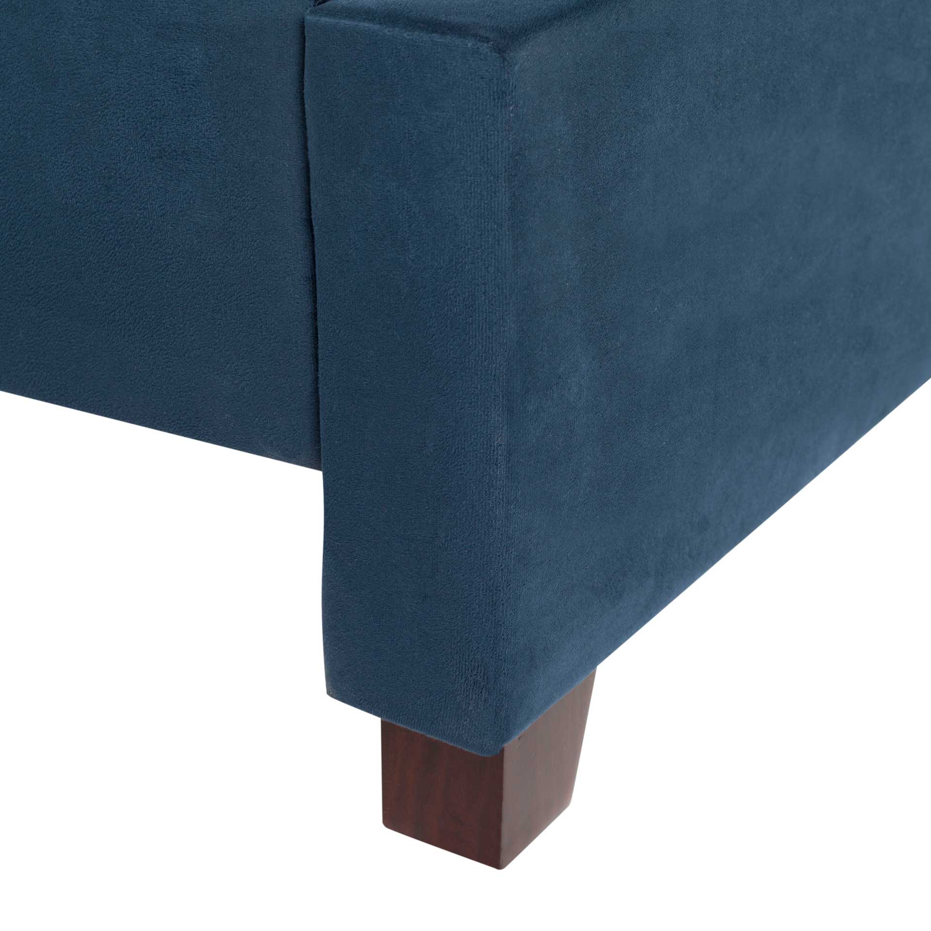 Bequest Velvet Bed Navy - Image 4