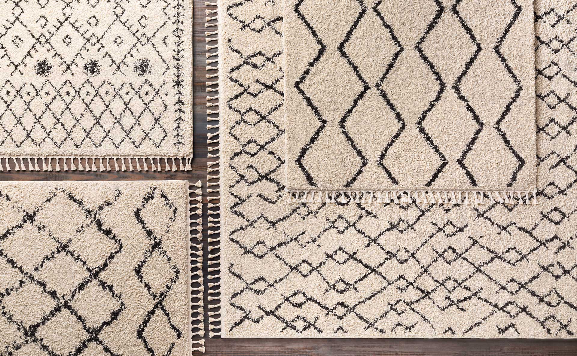 Berber Shag Charcoal/Beige Area Rug - Image 5