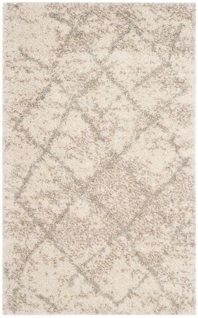 Berber Shag Cream/Light Gray Area Rug - Image 3