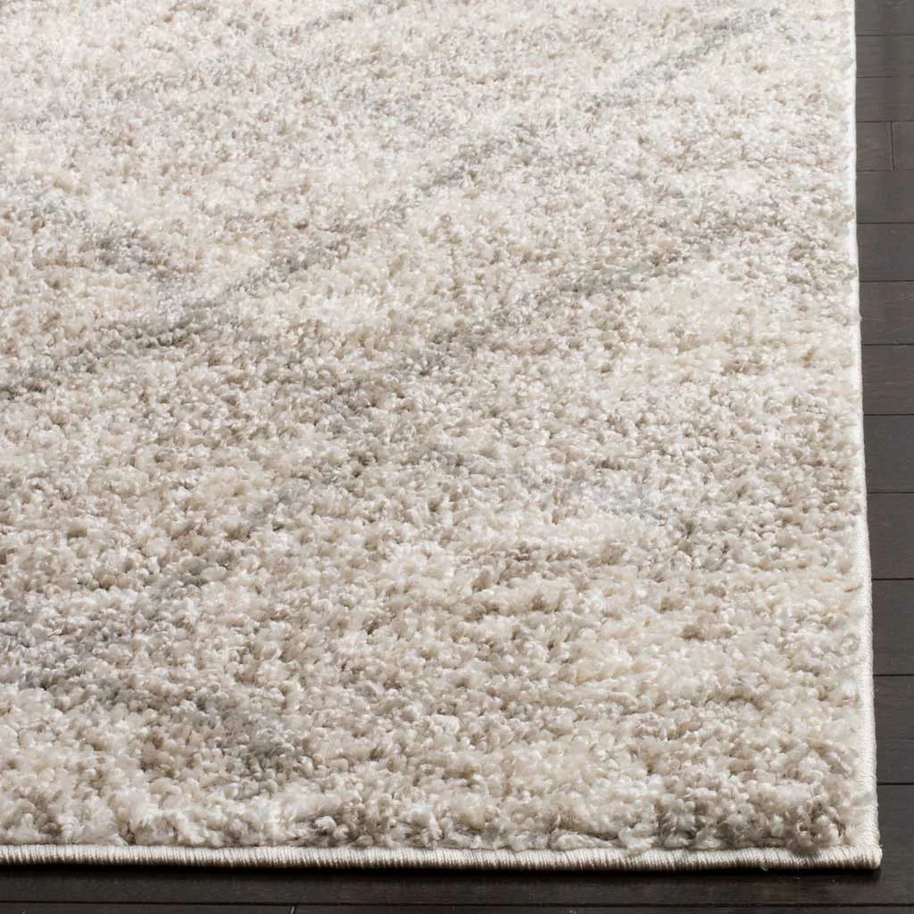 Berber Shag Cream/Light Gray Area Rug - Image 5
