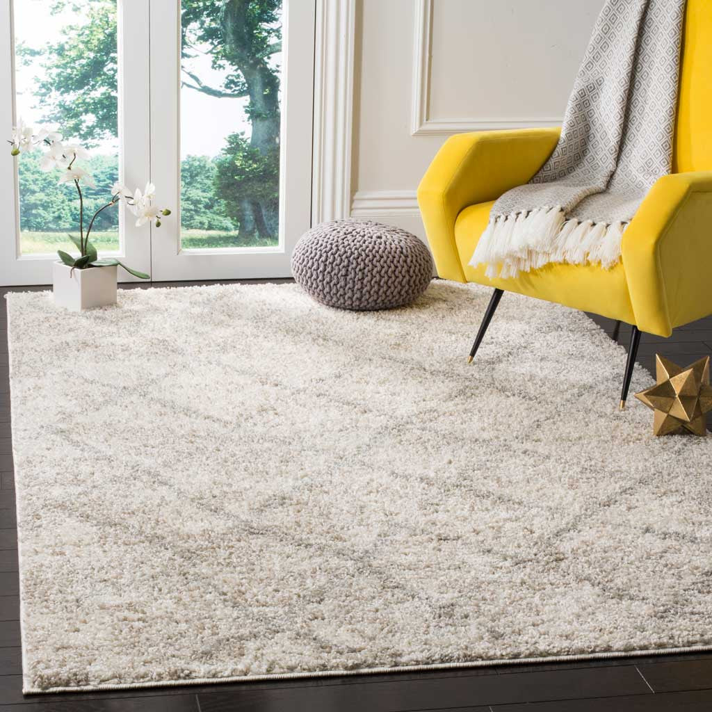 Berber Shag Cream/Light Gray Area Rug - Image 7