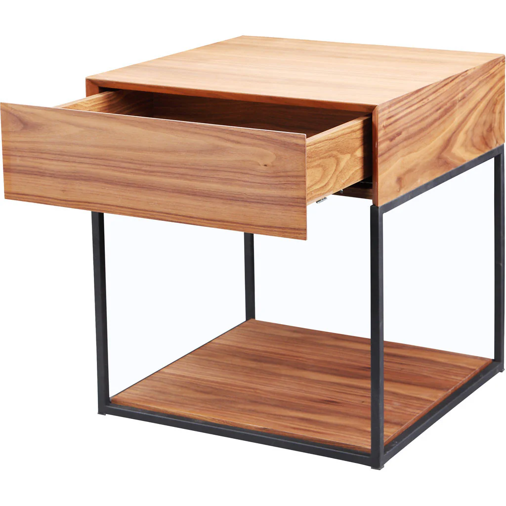 Berlin Side Table Walnut - Image 2