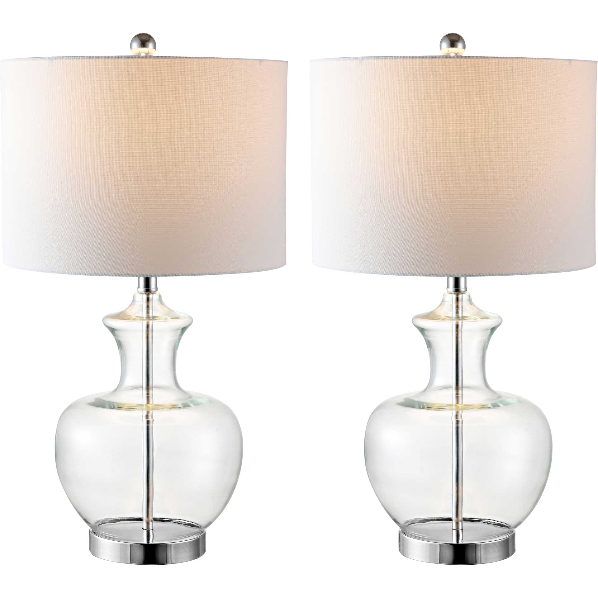 Bilston Table Lamps Clear/Chrome (Set of 2) - Image 4