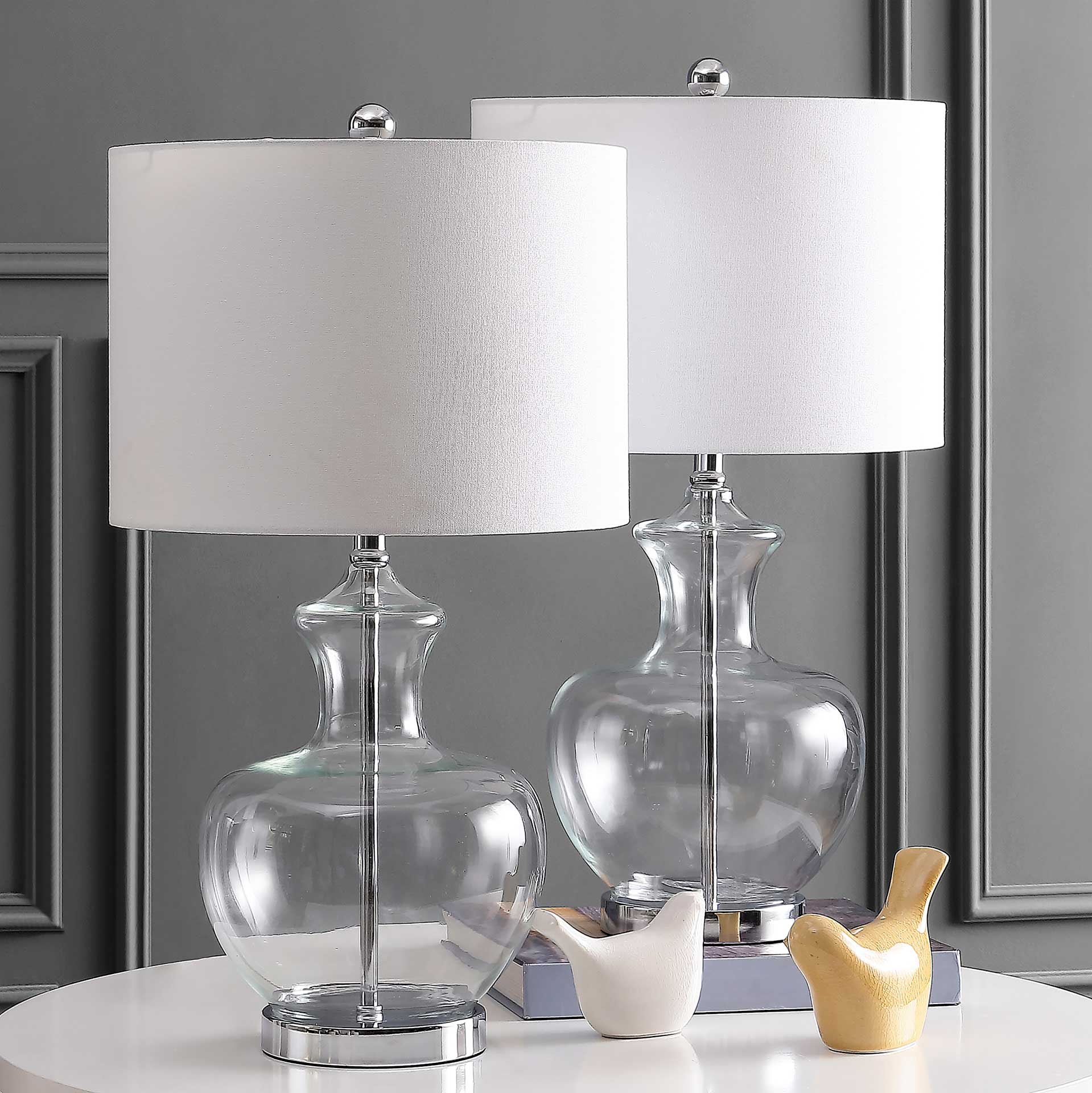 Bilston Table Lamps Clear/Chrome (Set of 2) - Image 5