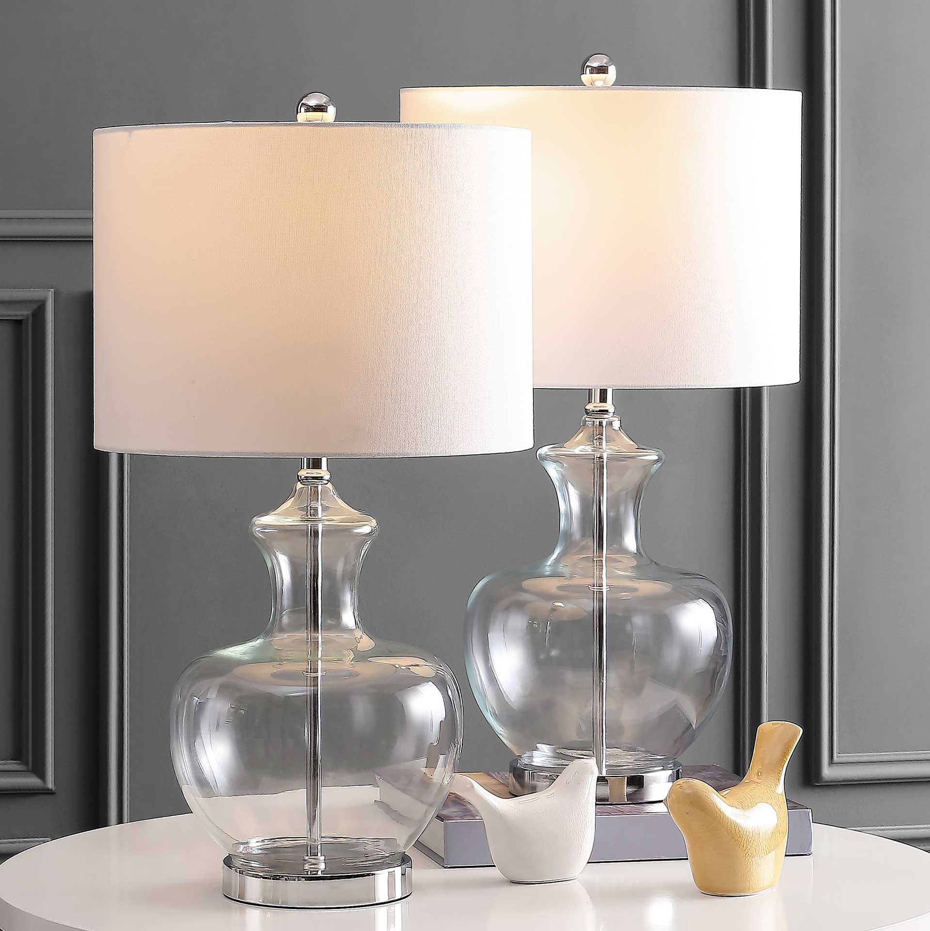 Bilston Table Lamps Clear/Chrome (Set of 2) - Image 6