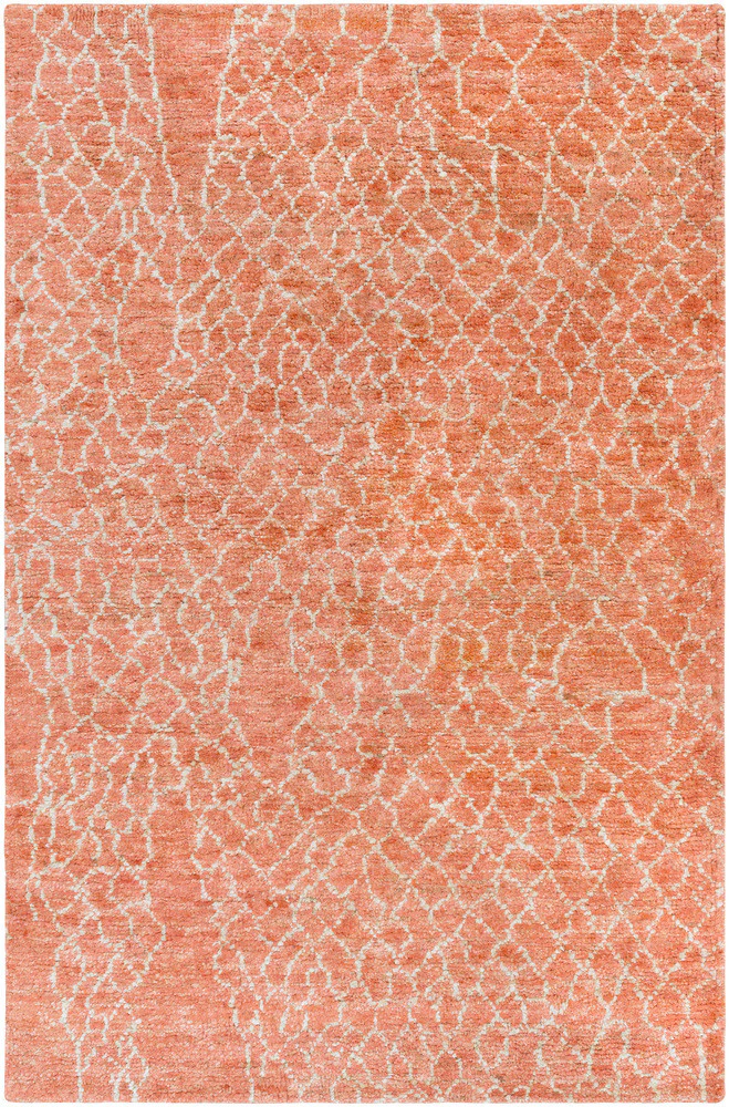 Bjorn Bright Orange/Khaki/Dark Brown Area Rug - Image 2