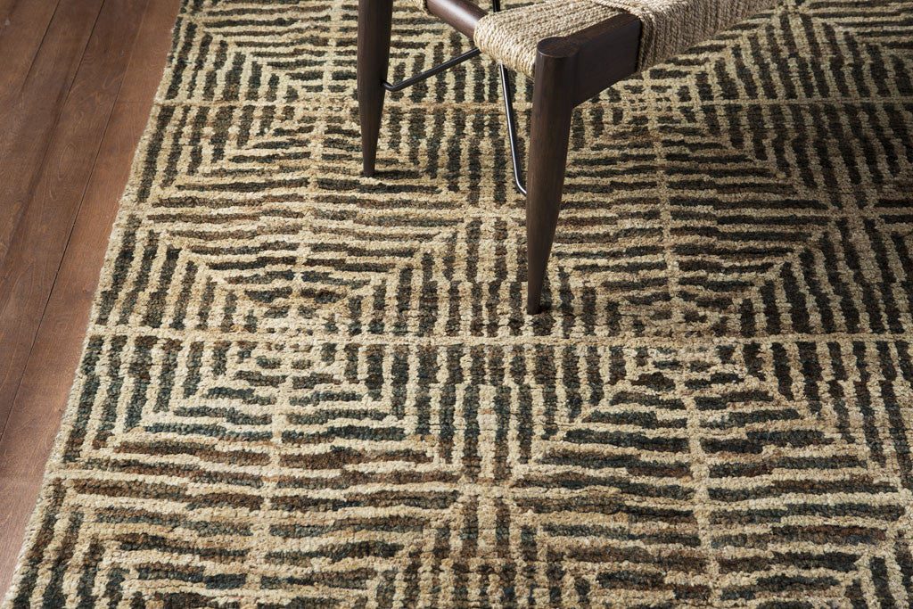 Bjorn Dark Brown/Black/Khaki Area Rug - Image 4