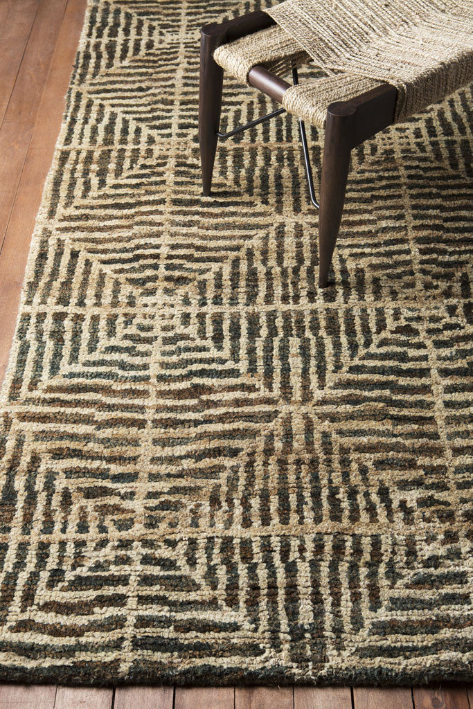 Bjorn Dark Brown/Black/Khaki Area Rug - Image 5