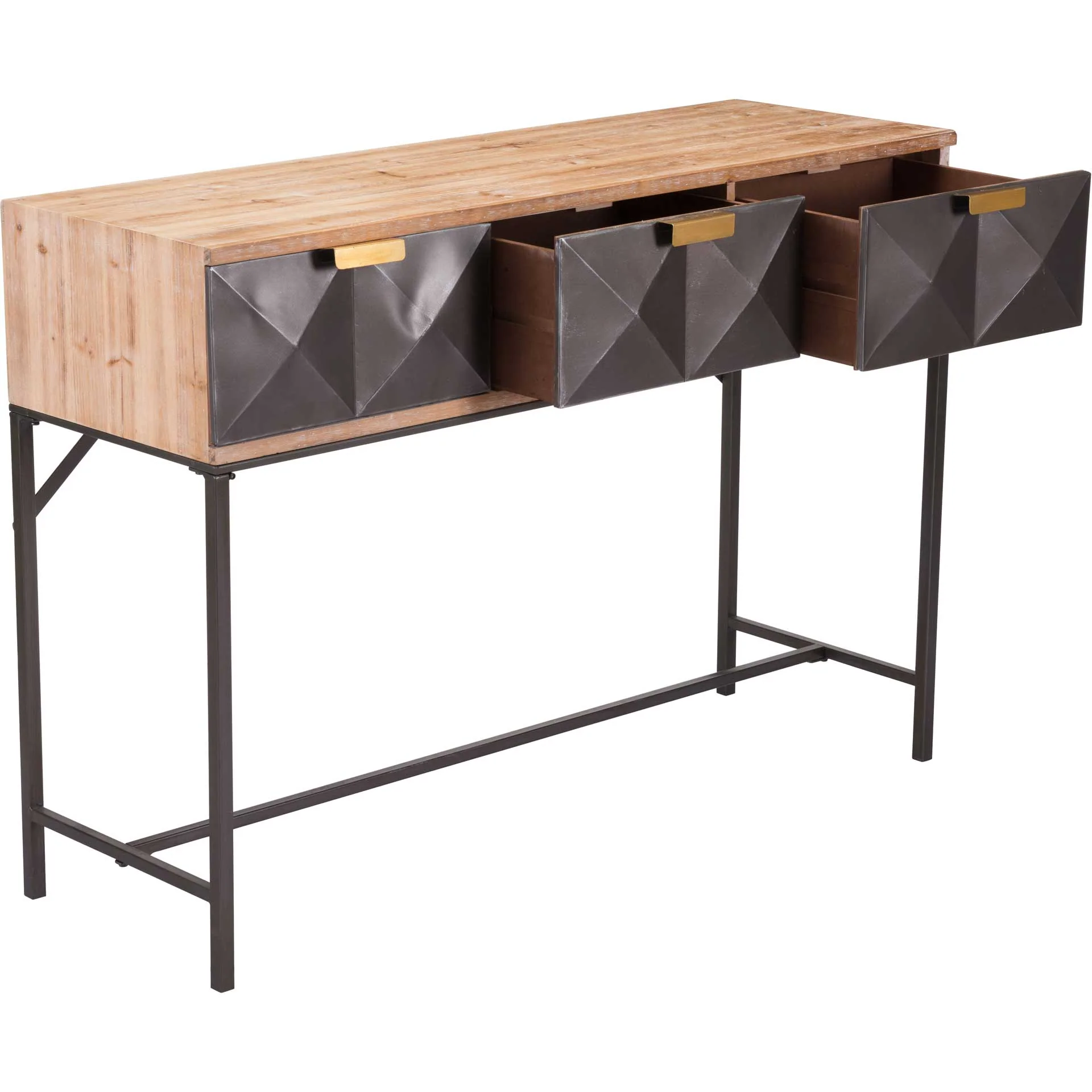 Black Console Table Antique - Image 5