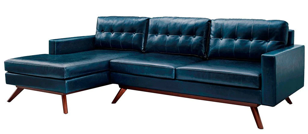 Blair Antique Blue Sectional - Image 2
