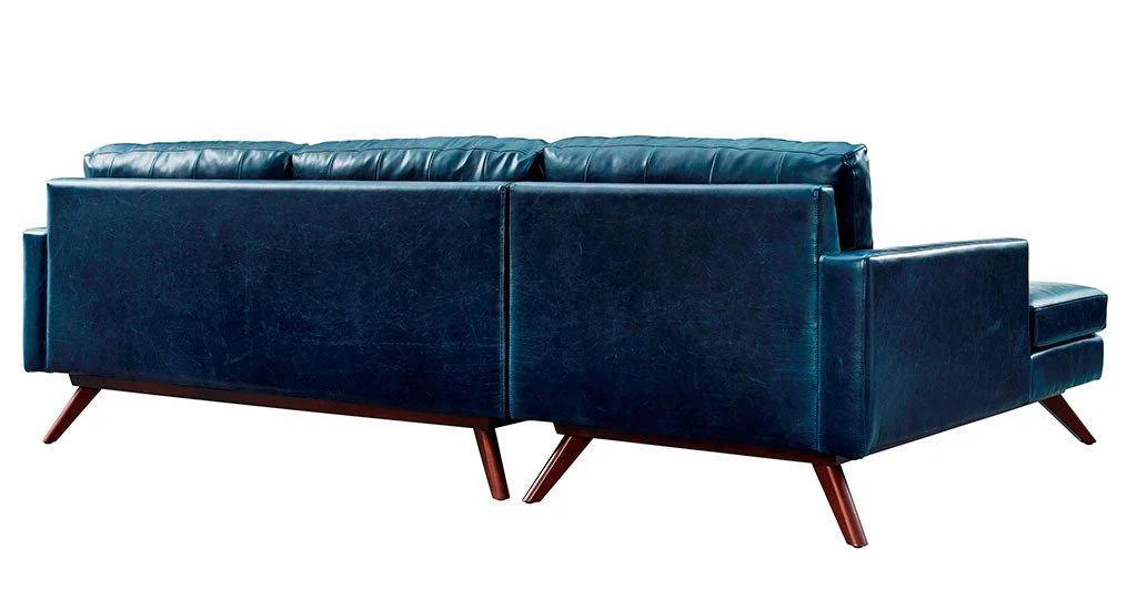 Blair Antique Blue Sectional - Image 4