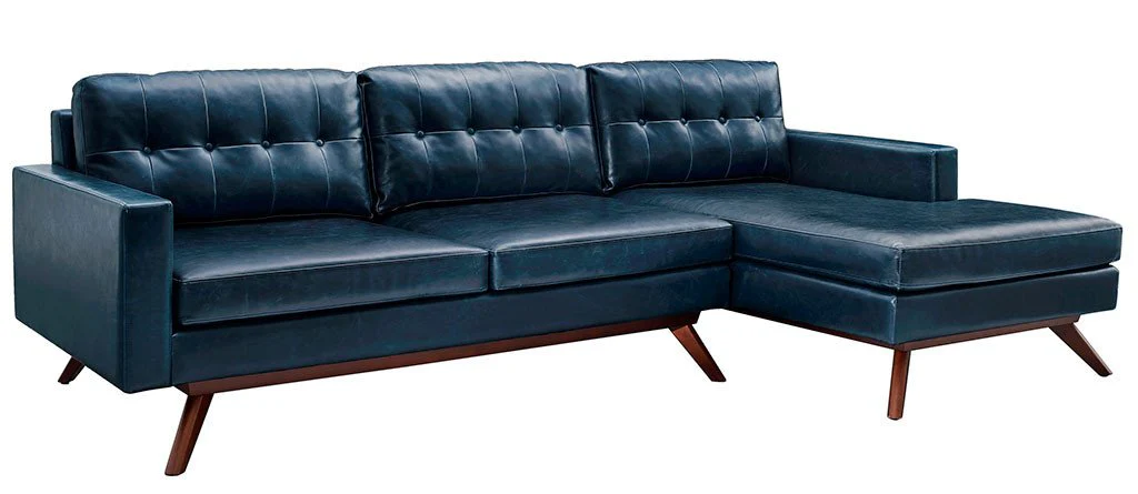 Blair Antique Blue Sectional - Image 6