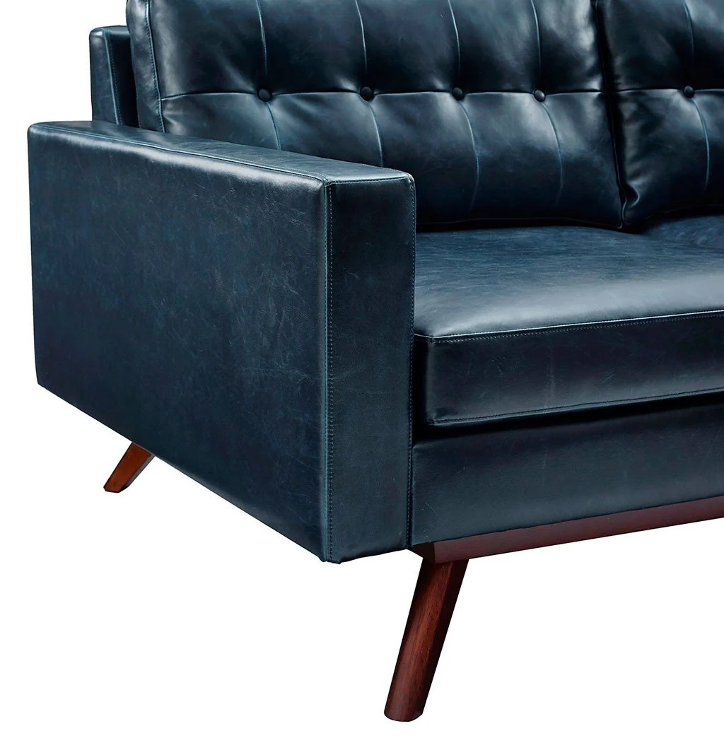 Blair Antique Blue Sectional - Image 7