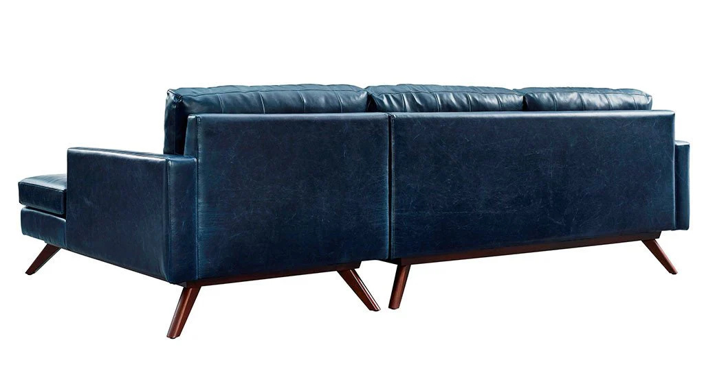 Blair Antique Blue Sectional - Image 8