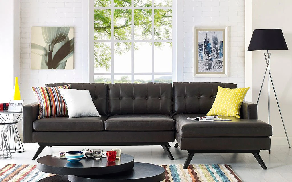 Blair Antique Brown Sectional - Image 9