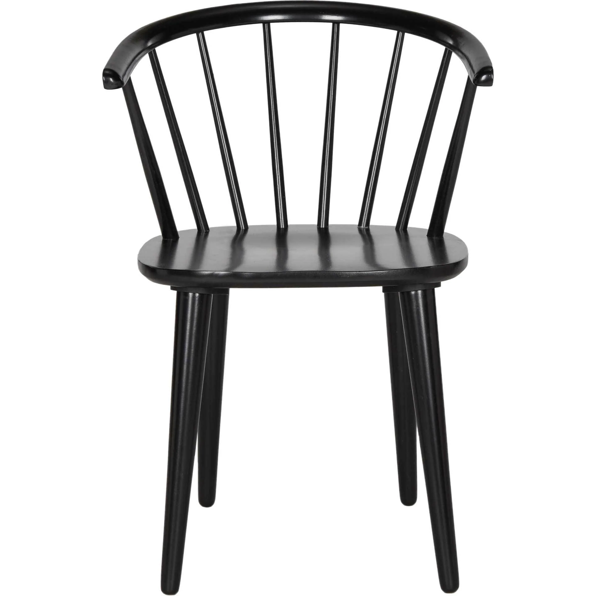 Blair Curved Spindle Side Chair Black (Set of 2) - Image 3