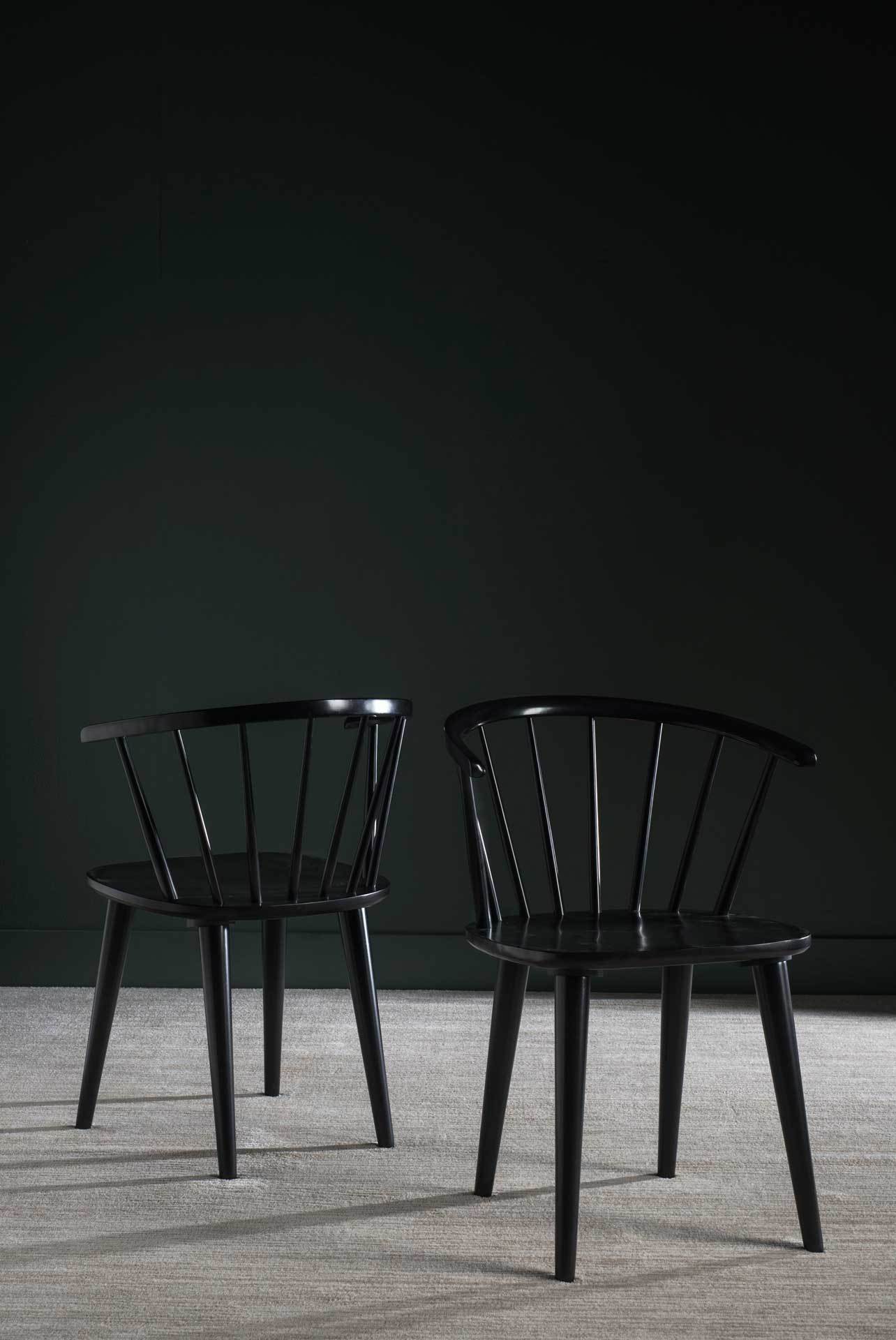 Blair Curved Spindle Side Chair Black (Set of 2) - Image 6
