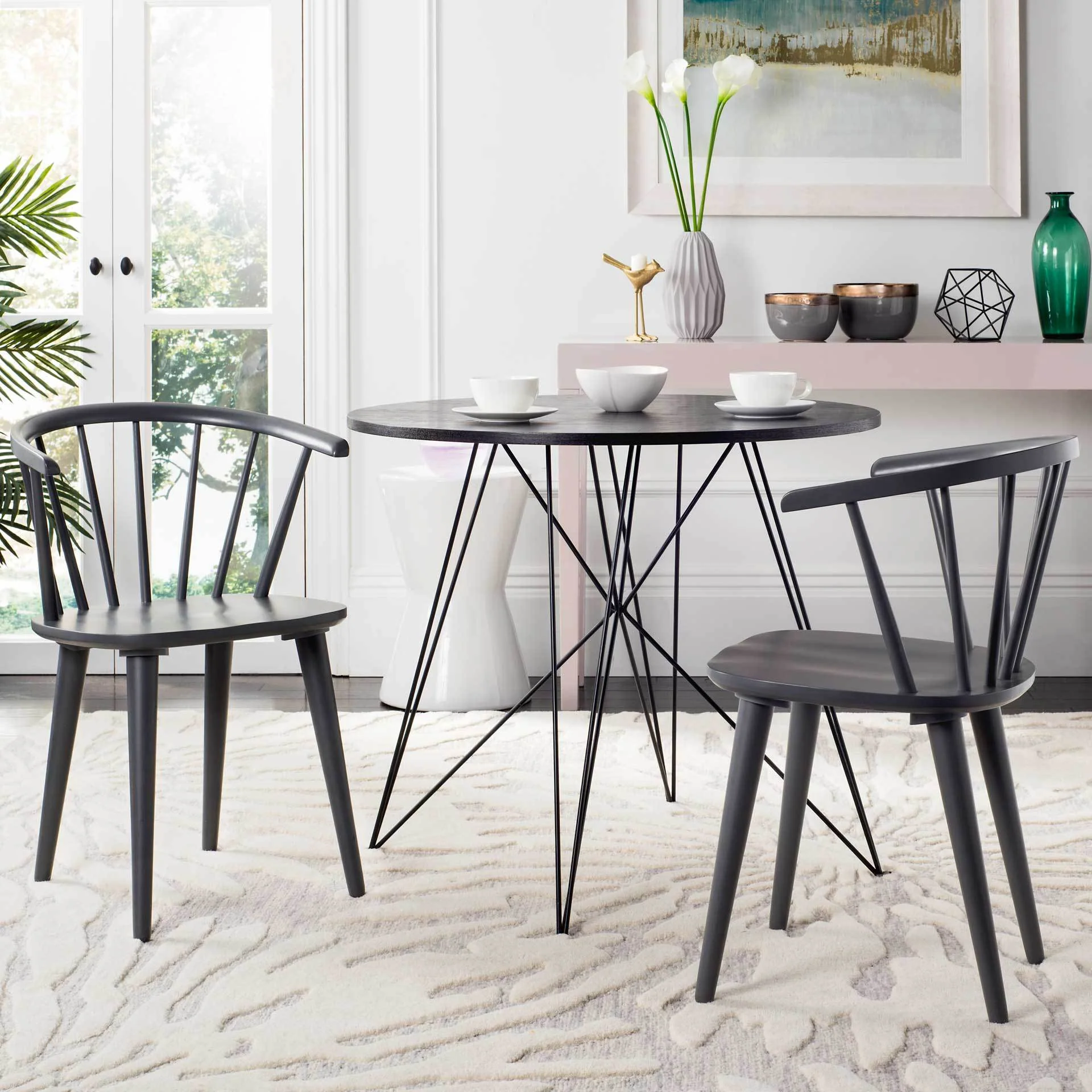Blair Curved Spindle Side Chair Gray (Set of 2) - Image 10