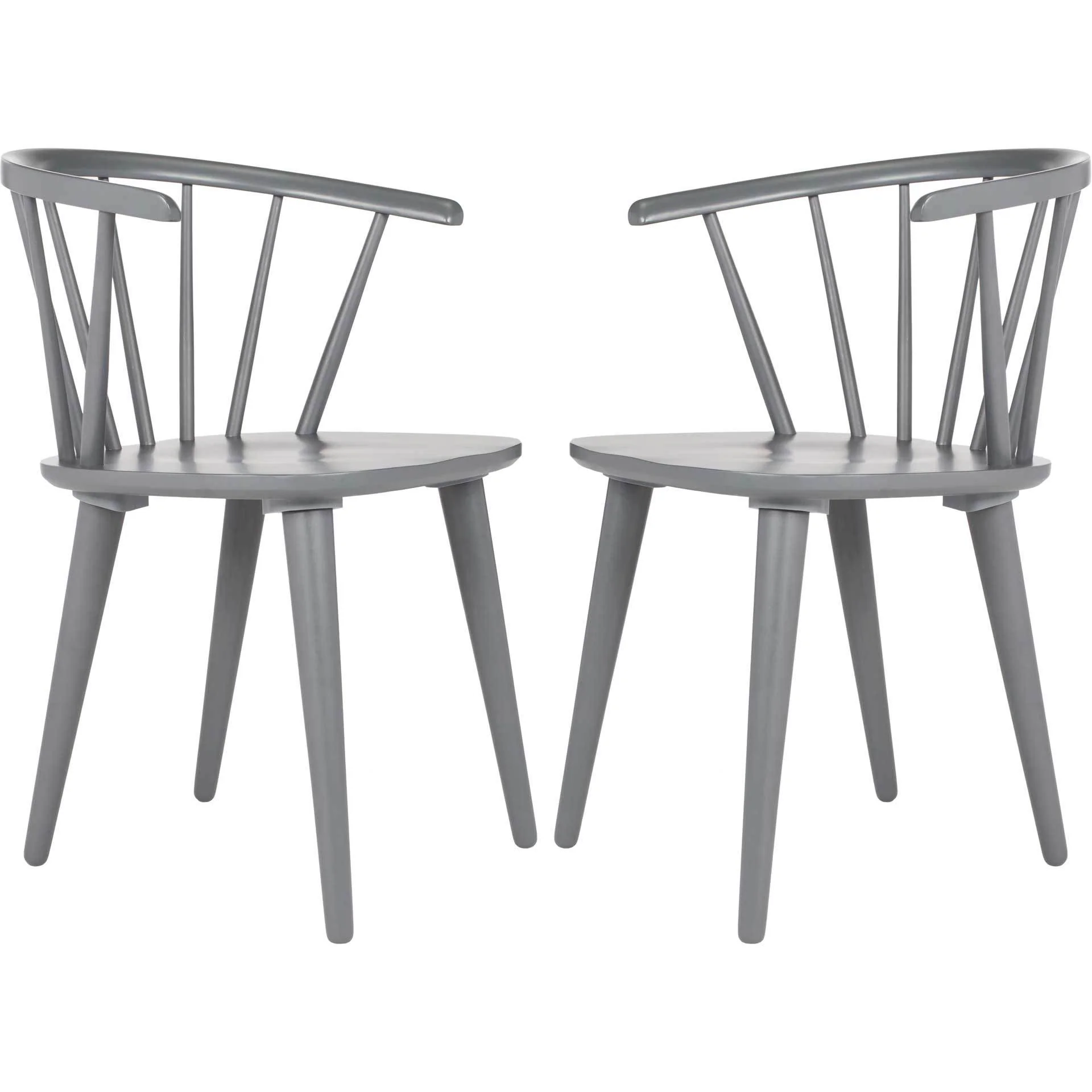 Blair Curved Spindle Side Chair Gray (Set of 2) - Image 2