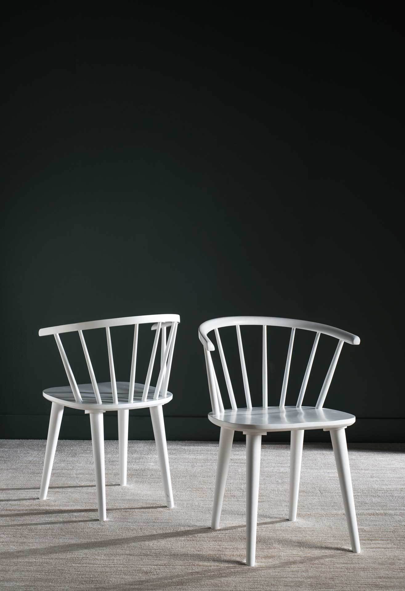Blair Curved Spindle Side Chair White (Set of 2) - Image 6