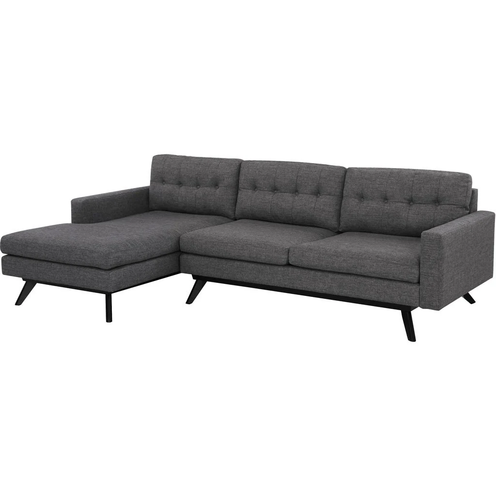 Blair Gray Linen Sectional - Image 2