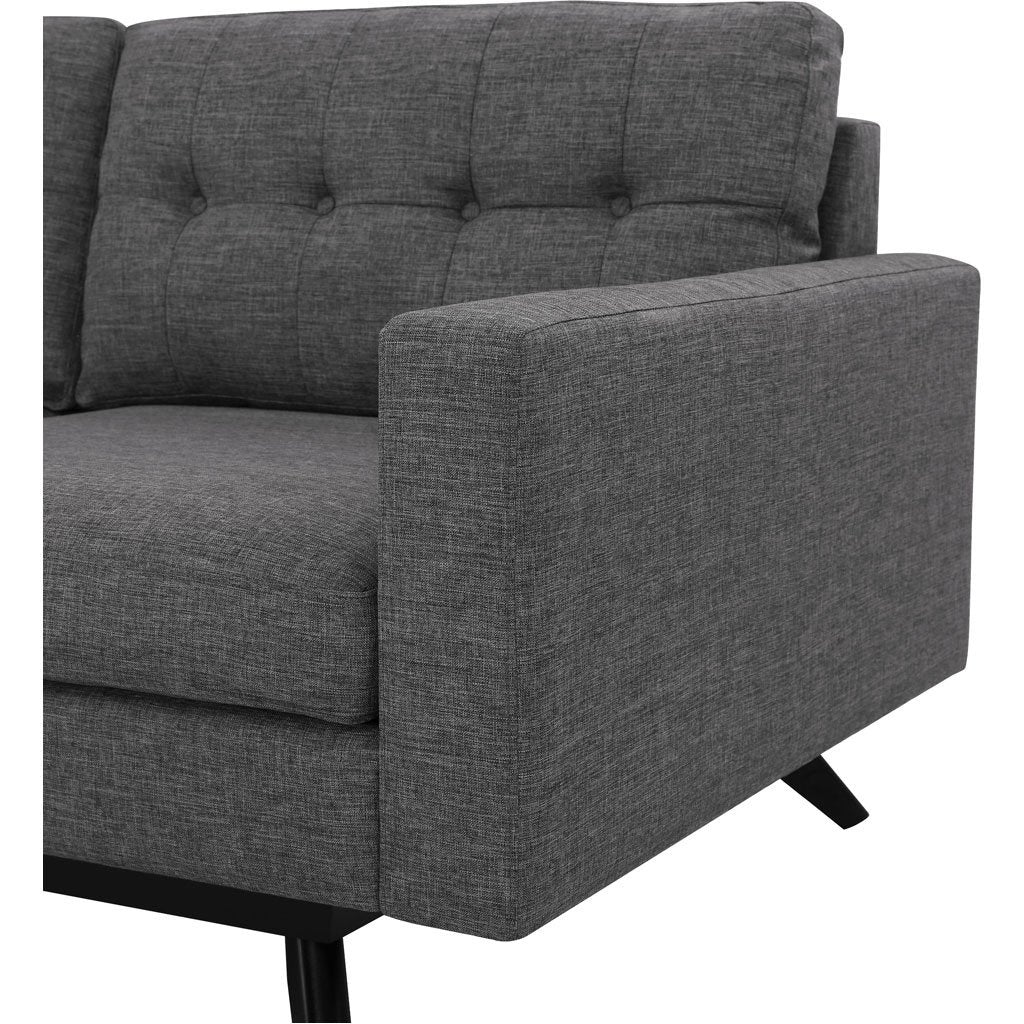 Blair Gray Linen Sectional - Image 4