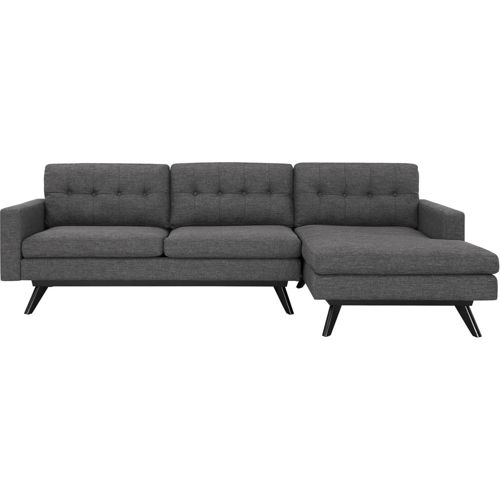 Blair Gray Linen Sectional - Image 6