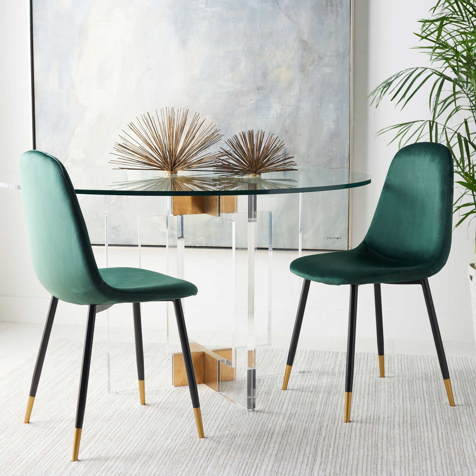 Blaize Dining Chair Green/Black (Set of 2) - Image 8