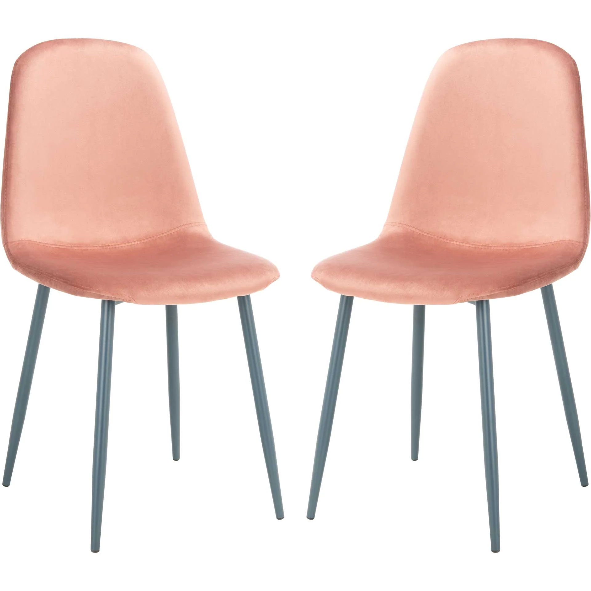 Blaize Dining Chair Pink/Dark Gray (Set of 2) - Image 2