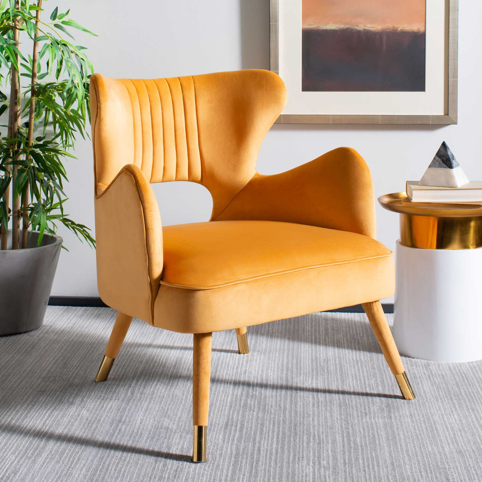 Blake Wingback Accent Chair Marigold - Image 10