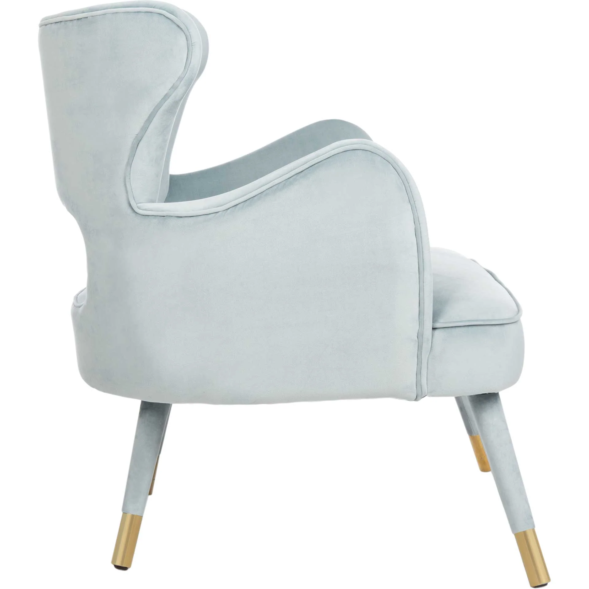 Blake Wingback Accent Chair Slate Blue - Image 3