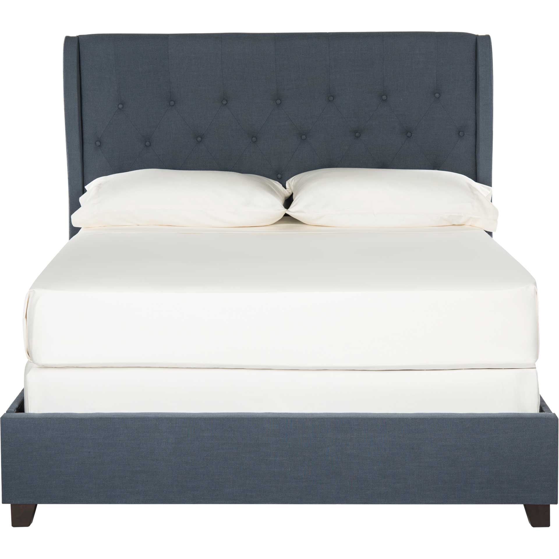 Blakely Upholstered Bed Navy - Image 2