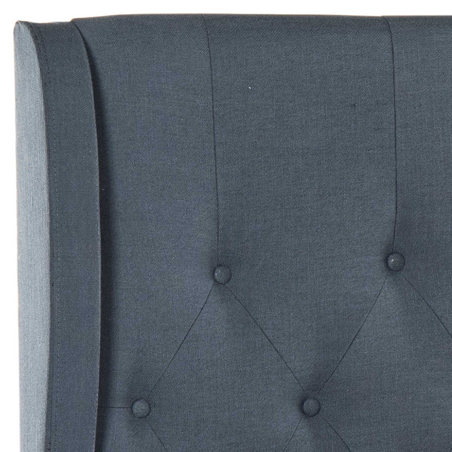 Blakely Upholstered Bed Navy - Image 3