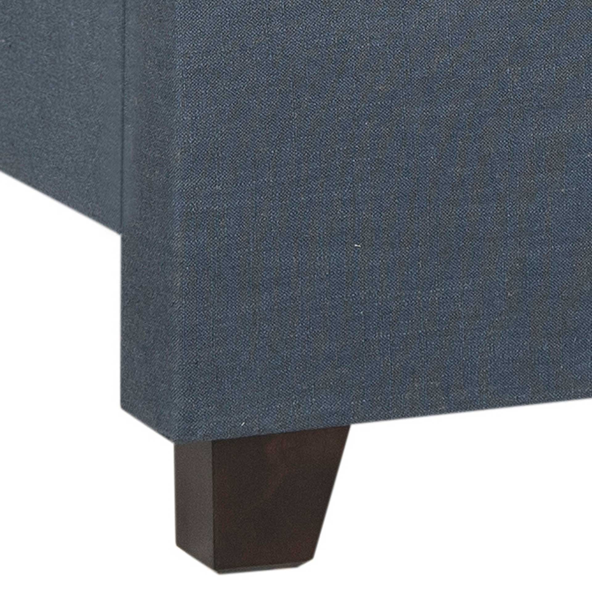 Blakely Upholstered Bed Navy - Image 4